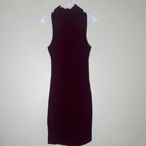 Fashion Nova Sleeveless Burgundy Mini Dress